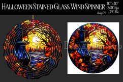 Halloween Wind Spinner, Halloween Stained Glass Spinner, d14 Product Image 1