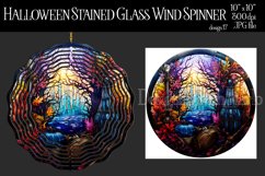 Halloween Wind Spinner, Halloween Stained Glass Spinner, d17 Product Image 1