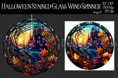 Halloween Wind Spinner, Halloween Stained Glass Spinner, d21 Product Image 1