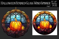 Halloween Wind Spinner, Halloween Stained Glass Spinner, d7 Product Image 1