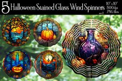 Halloween Wind Spinners, Halloween Stained Glass Designs, s2 Product Image 1