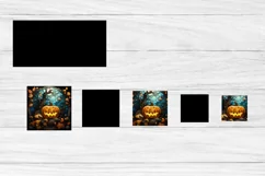Halloween pumpkin stained glass cards design printable, stained glass cards for cricut, Halloween printable.