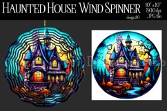 Halloween Wind Spinner, Halloween Haunted House Spinner, d20 Product Image 1