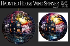 Halloween Wind Spinner, Halloween Haunted House Spinner, d37 Product Image 1