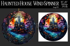 Halloween Wind Spinner, Halloween Haunted House Spinner, d38 Product Image 1