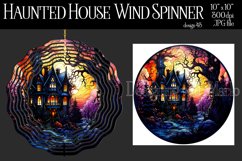 Halloween Wind Spinner, Halloween Haunted House Spinner, d43 Product Image 1