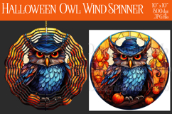 Halloween Owl Wind Spinner, Autumn Owl Wind Spinner, w12 Product Image 1