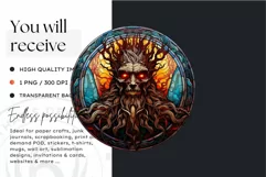 Stained Glass Halloween Clipart PNG for crafts & sublimation Product Image 2