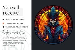 Stained Glass Halloween Clipart PNG for crafts &amp; sublimation Product Image 2