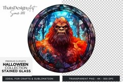 Stained Glass Halloween Clipart PNG for crafts &amp; sublimation Product Image 1