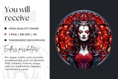 Stained Glass Halloween Clipart PNG for crafts &amp; sublimation Product Image 2