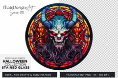 Stained Glass Halloween Clipart PNG for crafts &amp; sublimation Product Image 1