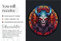 Stained Glass Halloween Clipart PNG for crafts &amp; sublimation Product Image 2