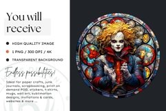 Stained Glass Halloween Clipart PNG for crafts &amp; sublimation Product Image 2
