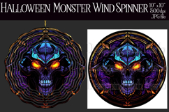 Halloween Wind Spinner, Halloween Monster Wind Spinner,w12 Product Image 1