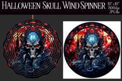 Halloween Wind Spinner, Halloween Skull Wind Spinner, w1 Product Image 1