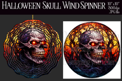 Halloween Wind Spinner, Halloween Skull Wind Spinner, w2 Product Image 1