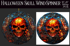 Halloween Wind Spinner, Halloween Skull Wind Spinner, w6 Product Image 1