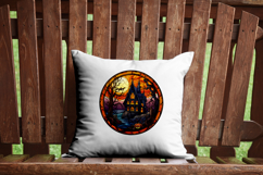 Halloween Stained Glass Bundle - 10 Transparent PNGs CLIPART Product Image 9
