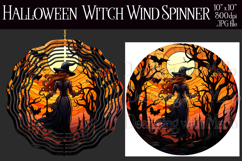 Halloween Wind Spinner, Halloween Witch Wind Spinner, w10b Product Image 1