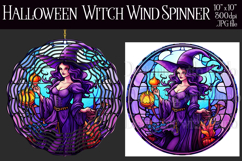 Halloween Wind Spinner, Halloween Witch Wind Spinner, w13b Product Image 1