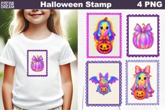 Iridescent Halloween Postage Stamp | Rainbow Halloween Product Image 1