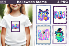 Iridescent Halloween Postage Stamp | Rainbow Halloween Product Image 1