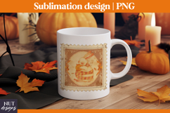 Stamp Halloween Bunny &amp; candy Vintage Halloween t-shirt Product Image 3