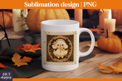 Post Stamp Halloween sublimation, Retro cute dog, treat bag Product Image 3