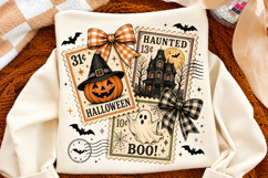 Halloween Stamp PNG,Vintage Halloween Sublimation Product Image 2