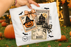 Halloween Stamp PNG,Vintage Halloween Sublimation Product Image 3