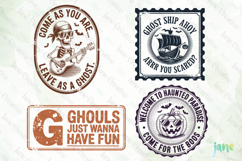 Halloween Stamp SVG PNG Clipart Product Image 1