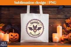 Stamp Halloween Bat, Retro Halloween treat bag designs Product Image 4