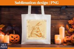 Stamp Halloween Bunny &amp; Candy Vintage Halloween t-shirt Product Image 2