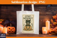 Stamp Halloween Black Stay Spooky Vintage Halloween t-shirt Product Image 2