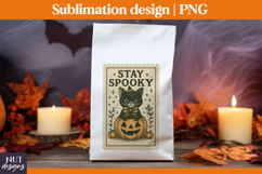 Stamp Halloween Black Stay Spooky Vintage Halloween t-shirt Product Image 3