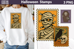 Vintage Halloween Postage Stamp Bundle | Spooky Clipart Product Image 12
