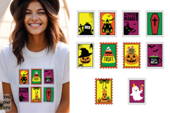 Halloween Tshirt Stamp Design| PNG &amp; SVG Product Image 3
