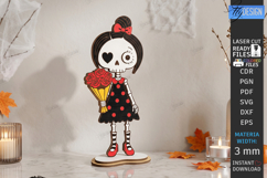 Halloween Standing Character Laser Cut | Cute Skeleton | CNC Product Image 1