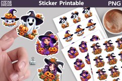 Cute Ghost Sticker Printable | Kids Halloween Sticker Product Image 1