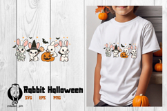 Rabbit halloween funny svg Product Image 1