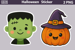 Halloween Sticker Bundle | Cute Characters Sticker Product Image 8