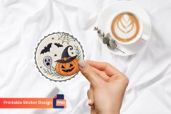 Halloween Sticker, Spooky Sticker, Pumpkin Sticker Product Image 1