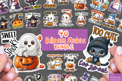 Halloween Sticker Big Trendy Bundle|Iridescent|Postage Stamp Product Image 5