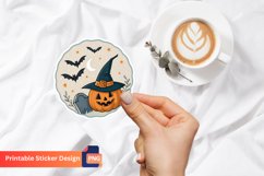 Halloween Sticker, Spooky Sticker, Pumpkin Sticker Product Image 1