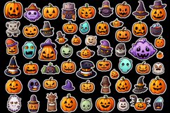 Halloween stickers PNG. Bundle of stickers for Halloween Product Image 2