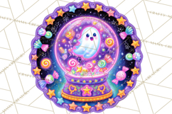Neon Halloween PNG Clipart, Spooky Sticker Stamps Product Image 4