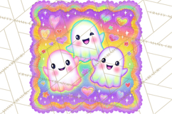 Neon Halloween PNG Clipart, Spooky Sticker Stamps Product Image 4