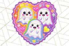 Neon Halloween PNG Clipart, Spooky Sticker Stamps Product Image 5