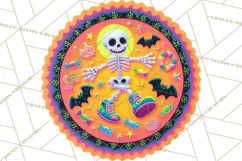 Neon Halloween PNG Clipart, Spooky Sticker Stamps Product Image 5